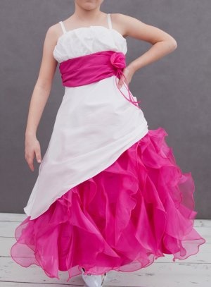 Robe ceremonie fushia fille