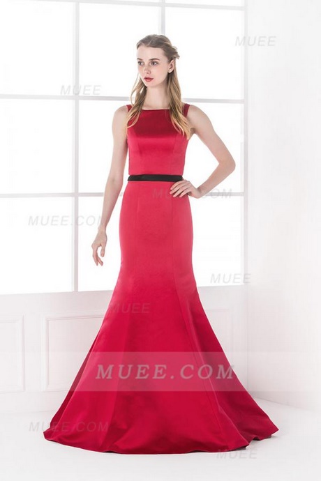 Robe de bal de promo rouge