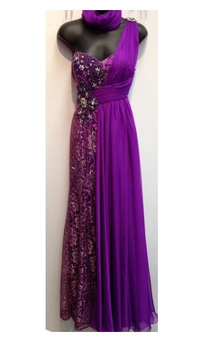 Robe de bal mauve