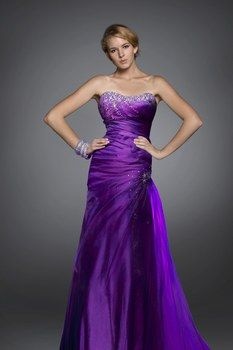 Robe de bal mauve