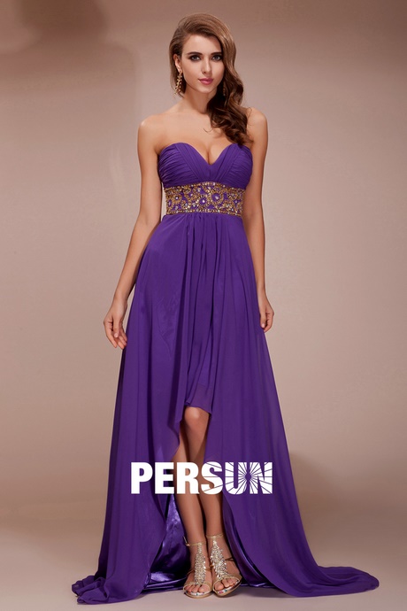 Robe de bal violette