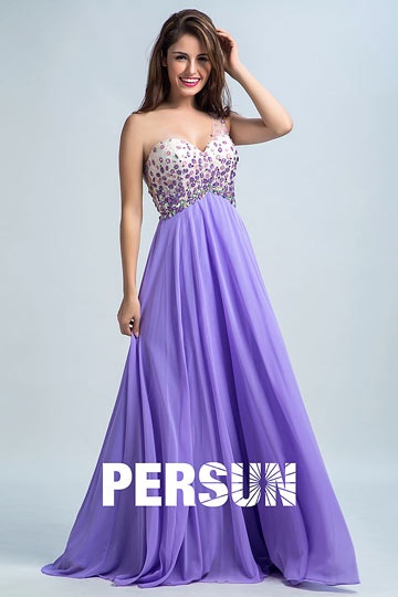 Robe de bal violette