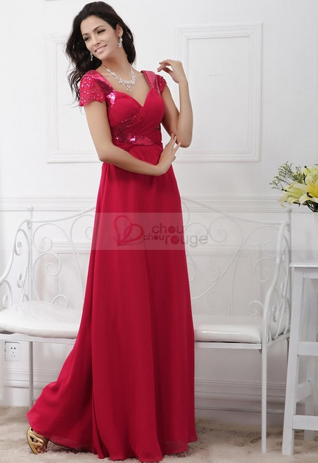 Robe de cocktail rouge pour mariage
