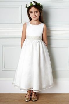 Robe fille blanche communion