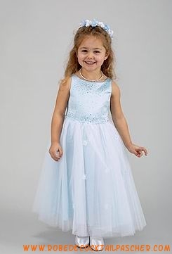 Robe fille ceremonie bleu