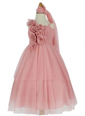 Robe fille mariage rose