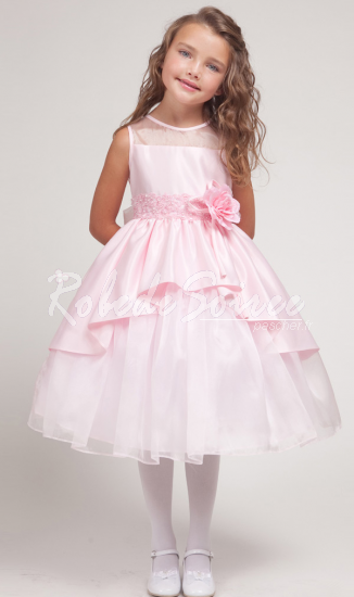 Robe fille mariage rose