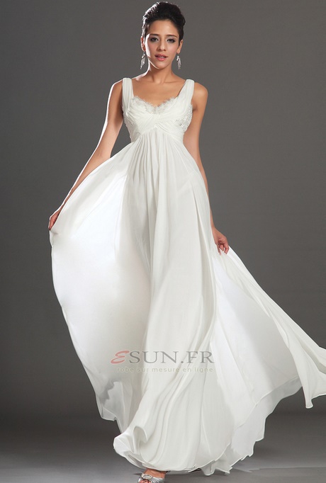 Robe longue blanche ete