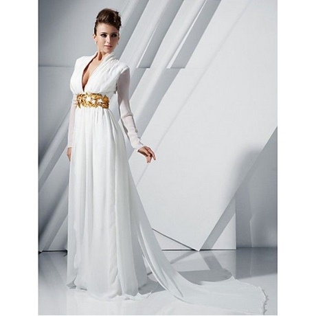 Robe longue manche longue blanche