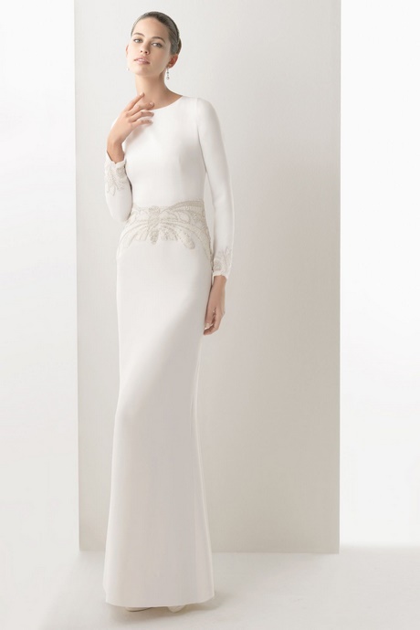 Robe longue manche longue blanche