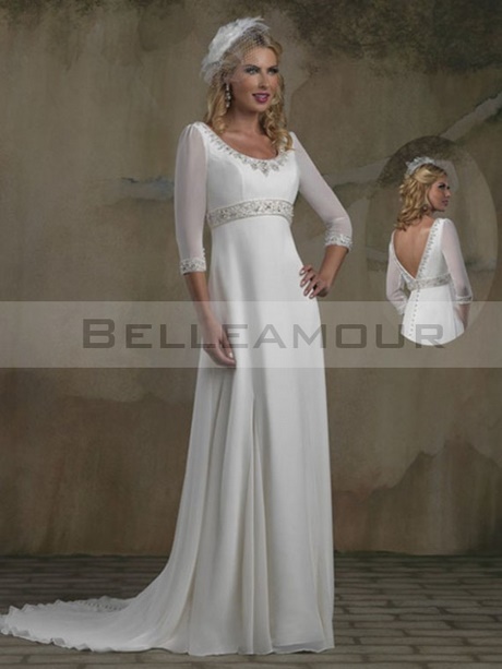 Robe longue manche longue blanche