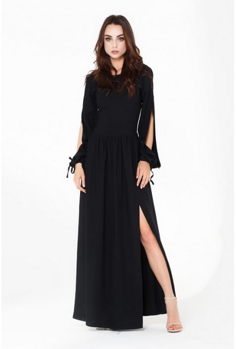 Robe longue noire boheme