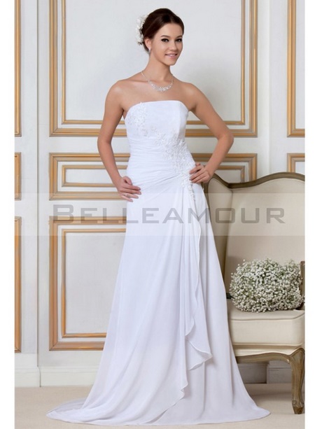 Robe mariée longue simple