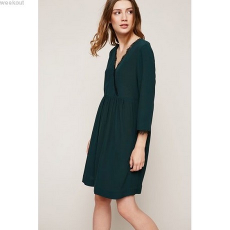 Robe mi longue verte