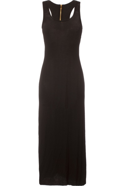 Robe noir simple manche longue