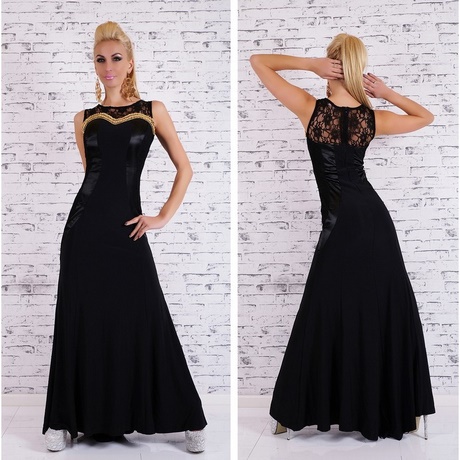 Robe noire mi longue chic