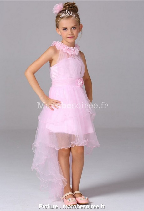 Robe rose fille mariage