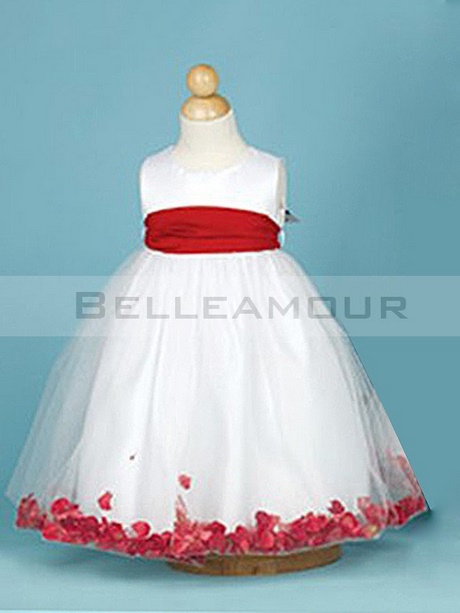 Robe rouge ceremonie fille