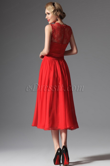 Robe rouge midi