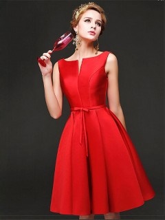 Robe rouge témoin mariage