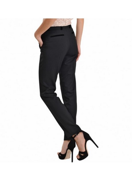 Pantalon noir smoking femme