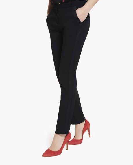 Pantalon style smoking femme