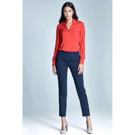 Pantalon tailleur bleu