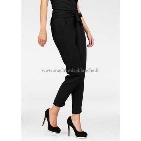 Pantalon tailleur femme noir