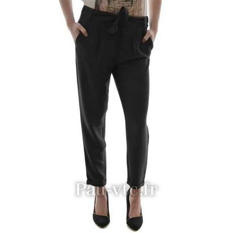 Pantalon tailleur gris femme