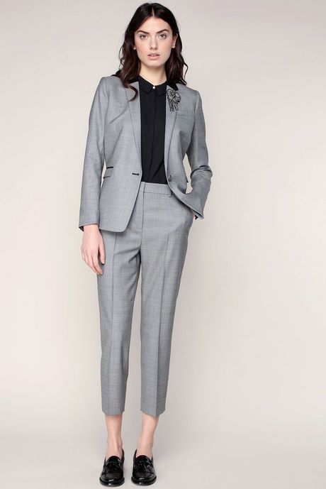 Pantalon tailleur gris