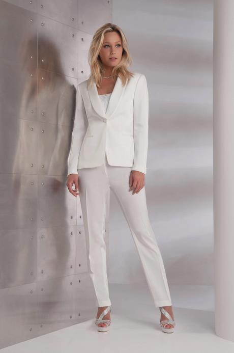 Tailleur blanc femme