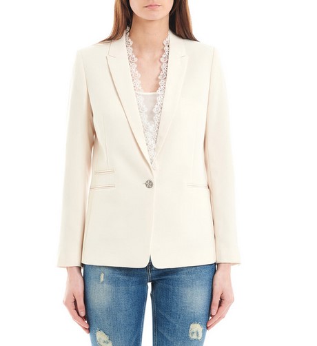 Tailleur ecru femme