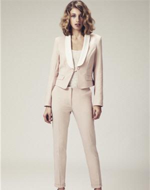 Tailleur femme beige