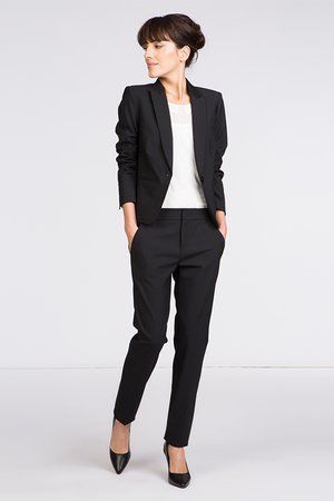 Tailleur femme pantalon noir