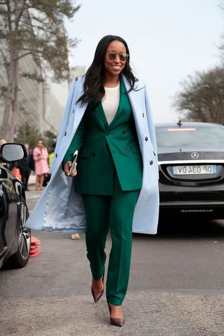 Tailleur femme vert