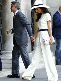 Tailleur pantalon blanc