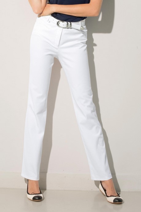 Tailleur pantalon femme blanc
