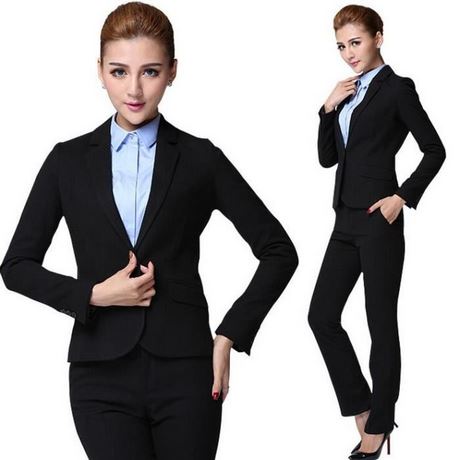 Tailleur pantalon noir femme