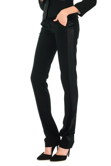 Tailleur pantalon noir pour femme