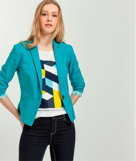 Veste tailleur femme coloré