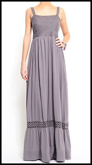 Maxi robe grise