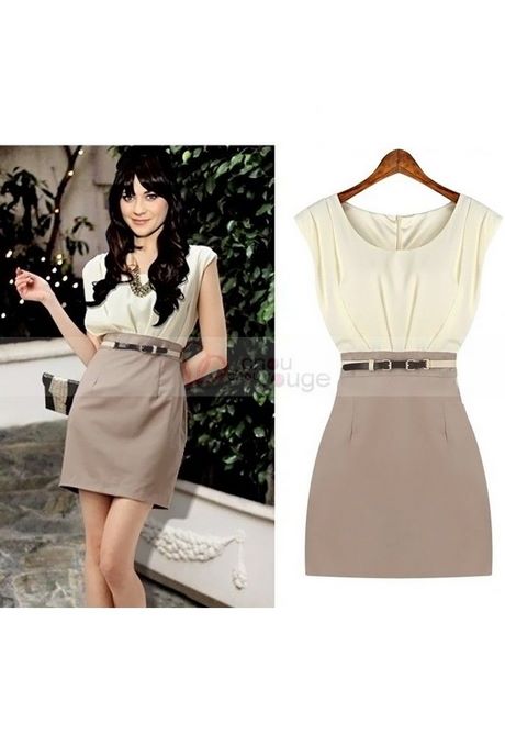 Robe beige classe