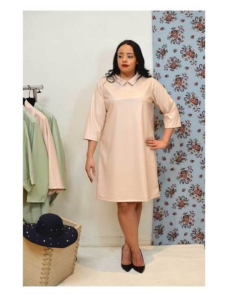 Robe beige droite