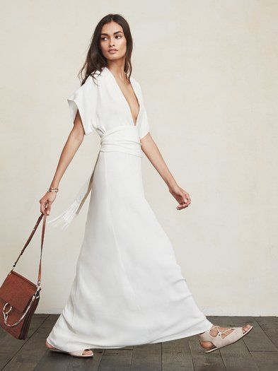 Robe blanc longue