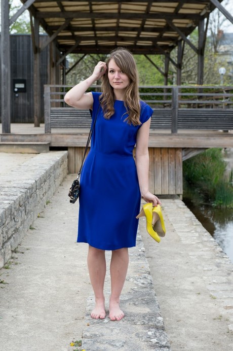 Robe bleu classe