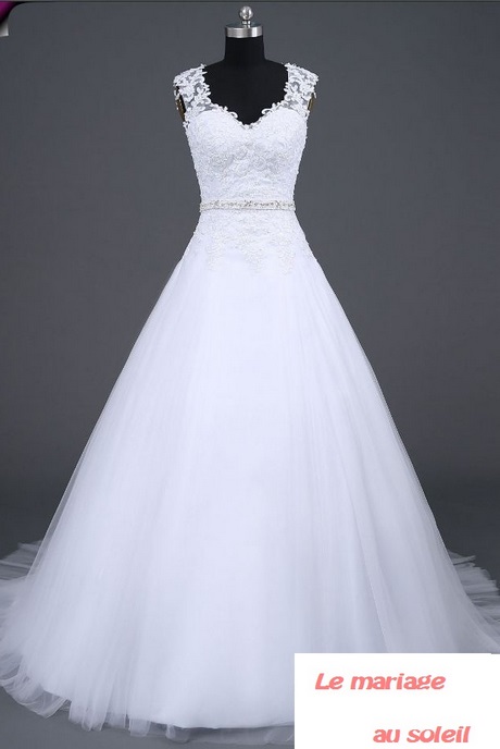 Robe de mariée blanc et noir