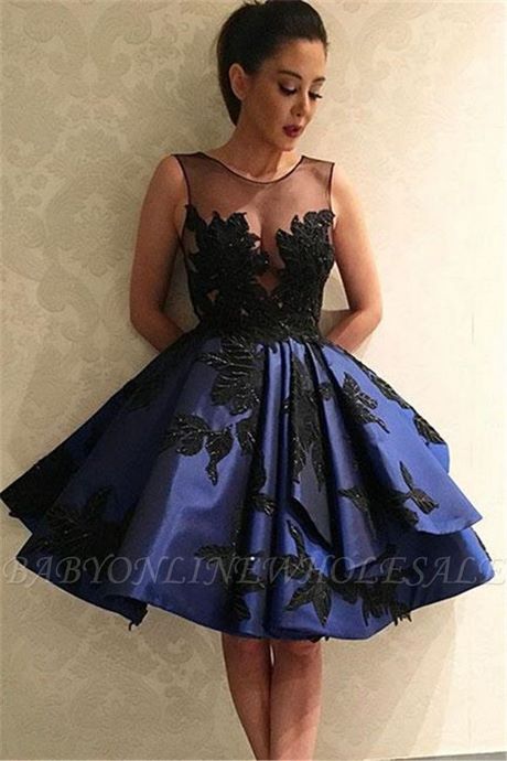 Robe de soirée dentelle bleu