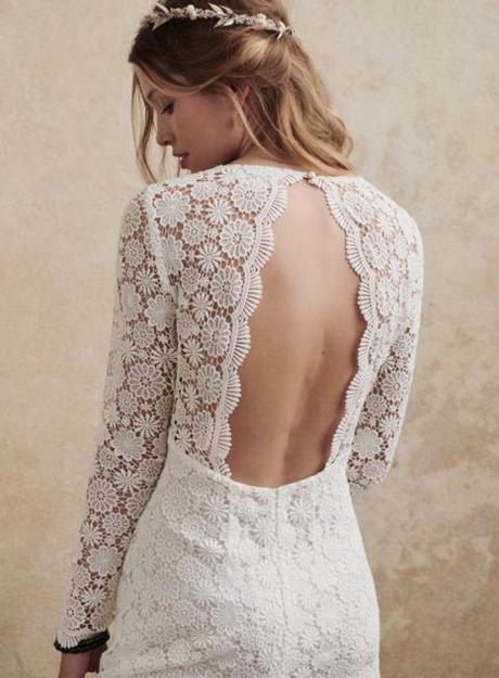 Robe en dentelle pour ceremonie de mariage