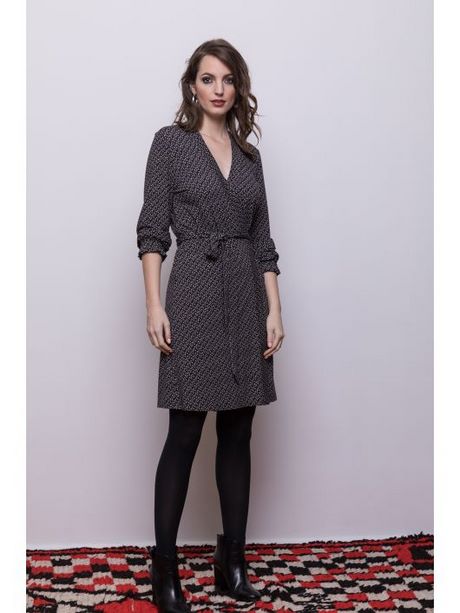 Robe hiver imprimée