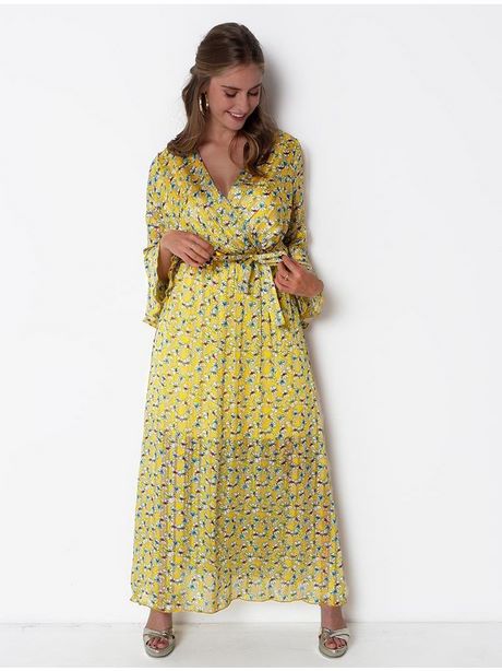 Robe longue à manche